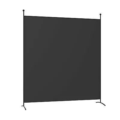 Single Panel Room Divider Privacy Partition Screen For Office Home Black • $35.99