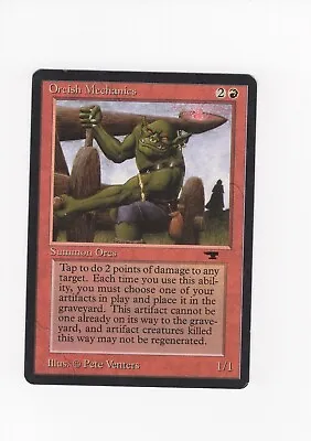 Orcish Mechanics Antiquities NM-/LP  Crimped MTG Magic The Gathering • $24.68