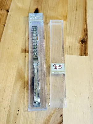 VTG SPEIDEL Interlock Clasp Replacement Watchband Stainless Gold Tone Accent NOS • $10