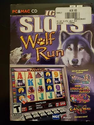 IGT Slots: Wolf Run Windows/Mac GAME WITH CASE BUY 2 GET 1 FREE • $7.99