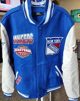 Nhl New York Rangers Wool Varsity Jacket - Large - Nwt • $150