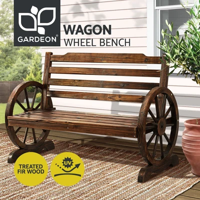 $120.96 • Buy Gardeon Wooden Garden Bench Seat Outdoor Furniture Wagon Chair Patio Lounge