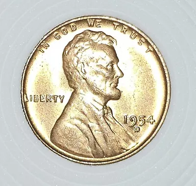 1954 D Penny RARE “L” Liberty Error AU • $250