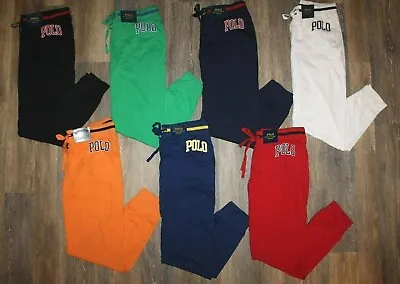 NWT Polo Ralph Lauren Mens Knit Logo Jersey Pajama Lounge Athletic Jogger Pants • $32.95