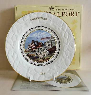 Coalport England Christmas Plate 1984 Pratt Prints Peace Boxed Sheep Headland • £4.50