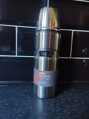 Thermos Stainless Steel 470ml King Flask. Stainless Steel Silver.  • £18.99
