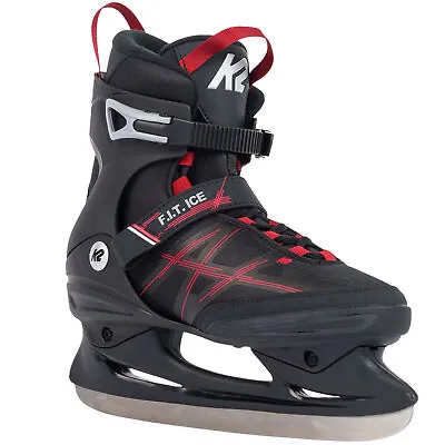 K2 F. I. T. Ice Skate Herren-Eislaufschuhe Ice Skates Soft Boot Black/Red • $112.51