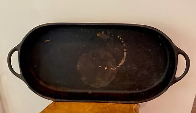 $100 • Buy Vintage BSR Birmingham Stove Range 3052D Cast Iron Shallow Fish Fryer Oval