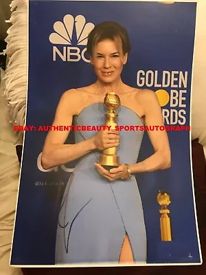 $7.95 • Buy RENEE ZELLWEGER SIGNED GOLDEN GLOBE AWARD OSCAR WINNER TROPHY JUDY 12x18 REPRINT
