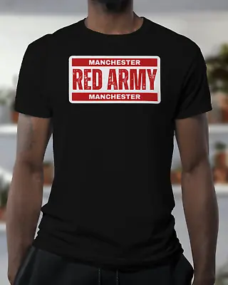 Man Utd T Shirt - RED ARMY - Manchester - Hooligans - Organic - Unisex • £19.95