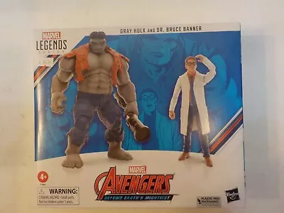 G423 Hasbro Marvel Legends Series Gray Hulk And Dr. Bruce Banner 6 Inch • $29.99