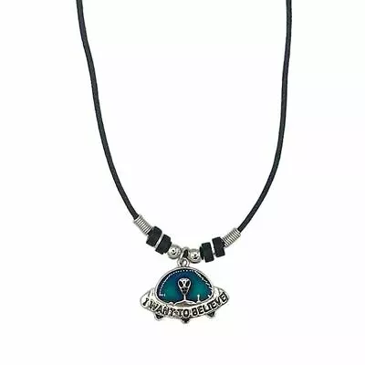 NEW Alien UFO Color Change Heat Thermo Mood Pendant Necklace • $8.98