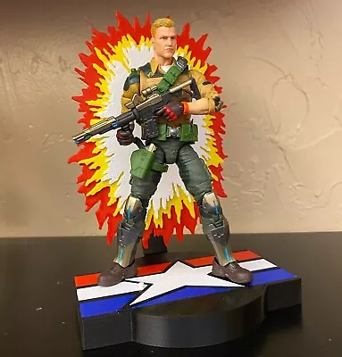 G.I. Joe Classified Explosion Diorama Action Figure Stand For 6  Line (Yo Joe) • $22.75