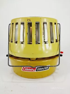 Vintage Coleman Catalytic Heater Model # 515A 5000-8000 BTU YELLOW GOLD • $76