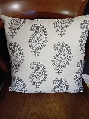 Vanessa Arbuthnott *LIFE & ETERNITY DETAIL* CHARCOAL  Linen Cushion Cover 14.5  • £15