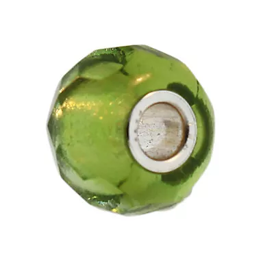 Authentic Trollbeads Glass 60182 Green Prism :0 • $16.40