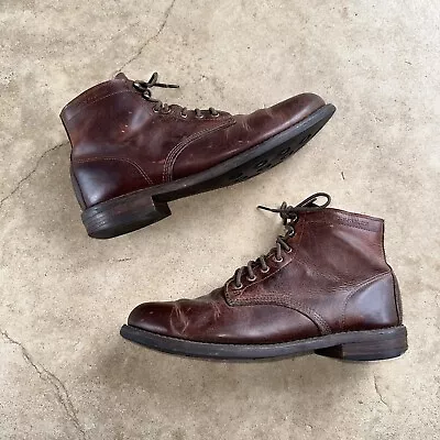 Vintage Wolverine 1000 Mile USA Made Brown Leather Ankle Boots Sz US 12M 2120 • $135