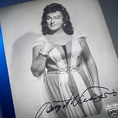 BIRGIT NILSSON Autographed METROPOLITAN OPERA Verdi's  Aida  Studio PHOTO • $89.95