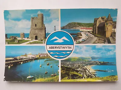 Aberystwyth Wales Picture Postcard Postmark 1972 • £2.39