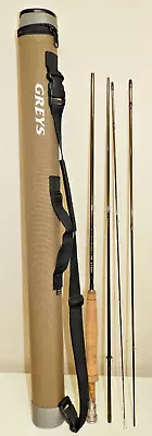 Greys XF2 Streamflex Fly Rod 4pc 8 Ft 6   #5 Barley Used • $149.99