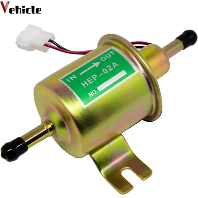 $11 • Buy 12V Universal 2.5-4PSI Gas Diesel Inline Low Pressure Electric Fuel Pump HEP-02A