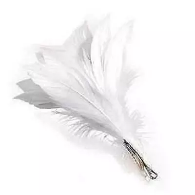 Bristol Novelty BA1007 White Feather Flower Clip   For Women Hair One Size • $6.30