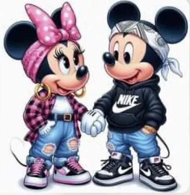 Mickey Mouse And Minnie Mouse (16) Cross Stitch Pattern • £5