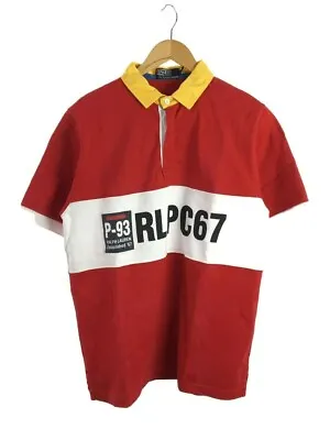 POLO SPORTS RALPH LAUREN 90s RUGBY SHIRT P-93 RLPC67 VTG JAPAN • $112