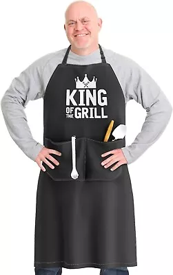 Funny BBQ Grill Apron Gifts For Men Dad Husband Heavy-duty Adjustable • $14.74