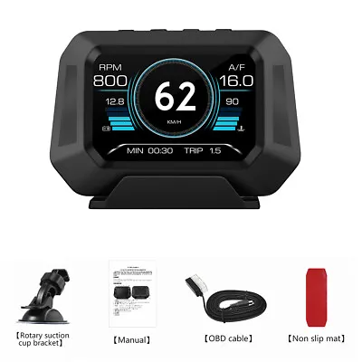 £80.27 • Buy Car OBD2+GPS HUD Gauge Head Up Digital Display Speedometer Slope Meter Alarm