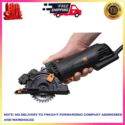 WEN 4.2 Amp 3-3/8 In. Plunge Cut Compact Circular Saw With Laser Carrying Case • $49.48