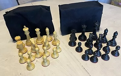 Vintage Pre-Owned Drueke Chess Pieces With Box No Manual Or Board 3.5  King • $50
