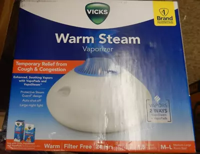 Vicks Warm Steam Vaporizer 1.5 Gallon Model V150SGNLV1 BRAND NEW • $25