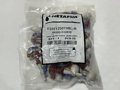 NETAFIM Red Mist Red Body Blue Spinner W Check Valve 64200-032030 (Pack Of 24) • $72.99