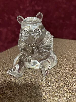 Waterford Crystal Heavy 4 1/2  Panda Bear Figurine Ireland No Box • £27.98