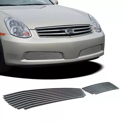 Fits 2005-2006 Infiniti G35 Sedan Polished Bumper Billet Grille Insert Grill • $55.99