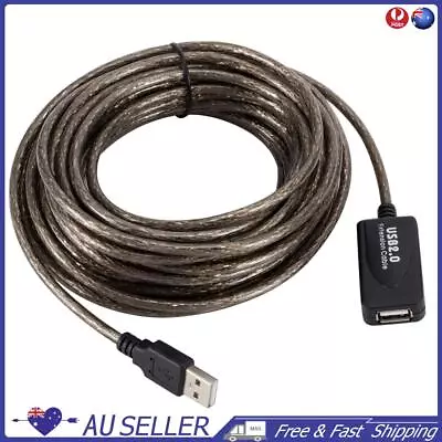 $15.79 • Buy USB2.0 Male To Female Active Repeater Extension Cable Cord Adapter (10m)
