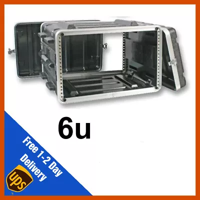 £119 • Buy ABS Rack Case | 6u | Flight Case | Equipment Case | DJ Case | Amp Case | PA