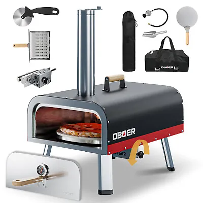 13/16in Multi-Fuel Pizza Oven Indoor/Outdoor Portable Wood/Gas Fired Pizza Maker • $228.99