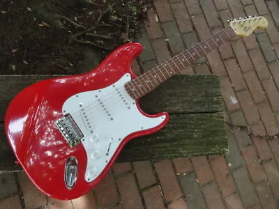 $445 • Buy Fender Stratocaster Squier Series Silver Logo Korea