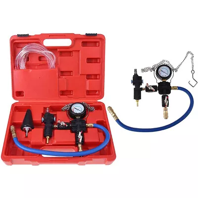 $67.99 • Buy Universal Radiator Pressure Tester Cooling System Vacuum Purge Refill Tool Kit 