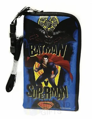 $6.99 • Buy Batman Vs Superman Blue Lanyard ID Ticket Badge Key Chain Iphone Holder