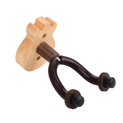 $17.30 • Buy Guitar Wall Mount Hanger Solid Wood Guitar Stand With Metal Steadying Bars L9R7