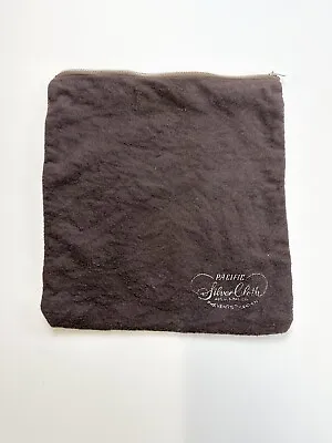 Pacific Silver Cloth Bag 10x9 Anti Tarnish Zip Brown • $12.42