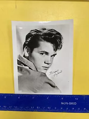 Vintage - BRIAN HYLAND - Autographed 4x5 PHOTO Black & White - Signed - #620 • $2.50