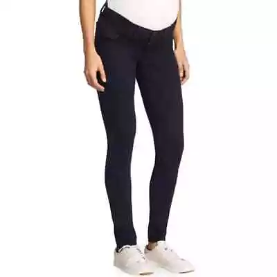 J Brand Mama J Skinny Maternity Jeans Olympia Wash Dark Wash Blue Stretch 25 • $40