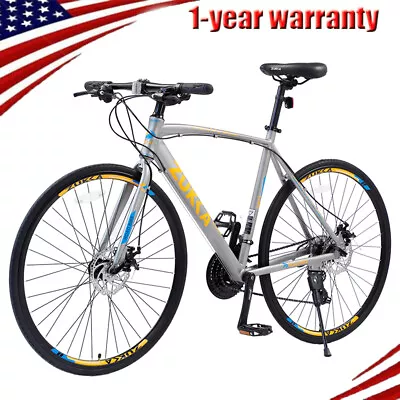 ZUKKA 24Speed Hybrid Bike Disc Brake 700C Road Bike For Men Women's City Bicycle • $339