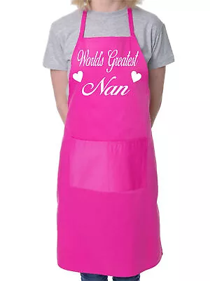 Worlds Greatest Nan Mother's Day Cooking Bakers Ladies Apron  • £9.99