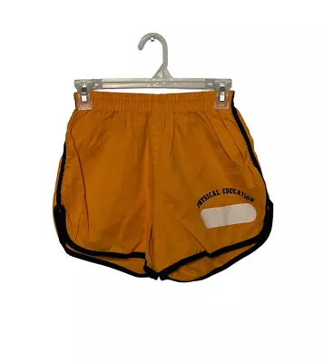 Vintage Champion Physical Education Shorts Mens Small Gold 70s Track Running • $75