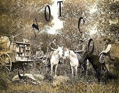 Antique Reproduction 8x10 Photo Print Cowboy Cook Chuck Wagon # 7 • $11.99